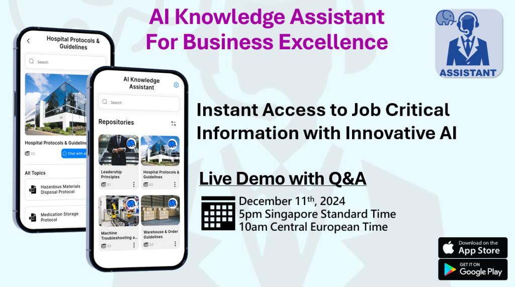 AI Knowledge Assistant Live Demo and Q&A – Register via Link Below