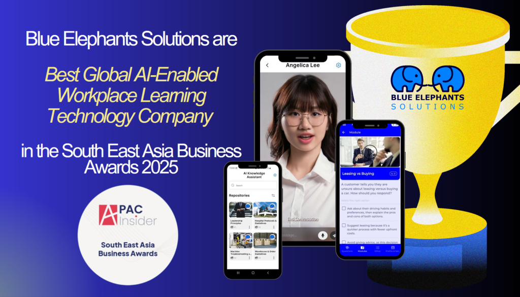 Blue Elephants Solutions named Best Global AI-Enabled Workplace Learning Technology Company 2025